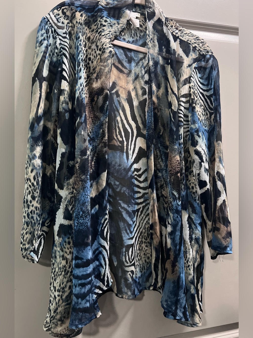 Chico’s open front sheer cardigan